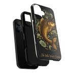 Phone Case — Carp Fish 'She Who Waits Catches' Protective Hard Cover