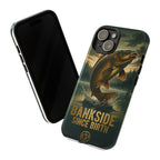 Phone Case - "Bankside Since Birth" Fishing Design (Carp Jumping, Angler Gift)