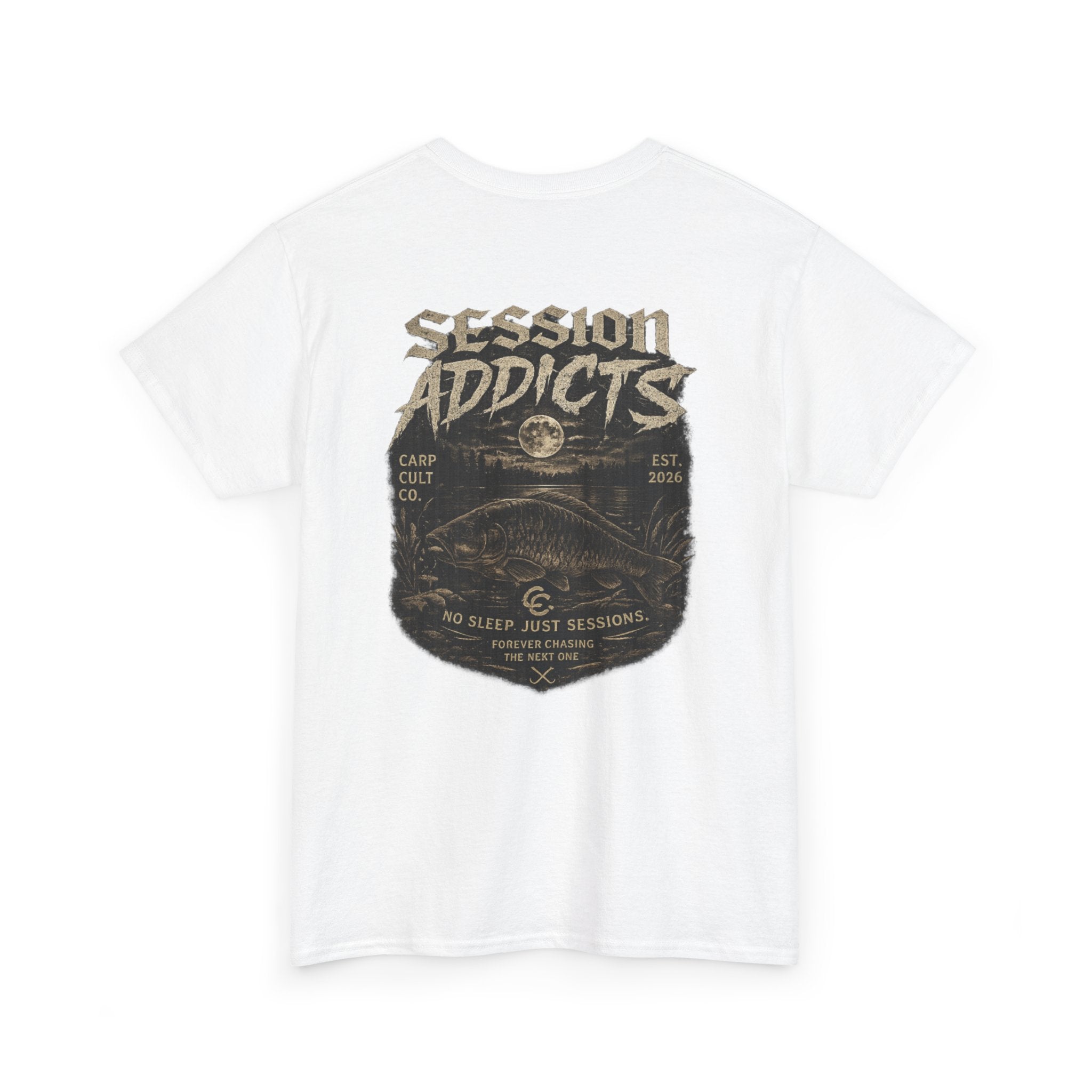 T-Shirt — "Session Addicts" Vintage Fishing Graphic Tee