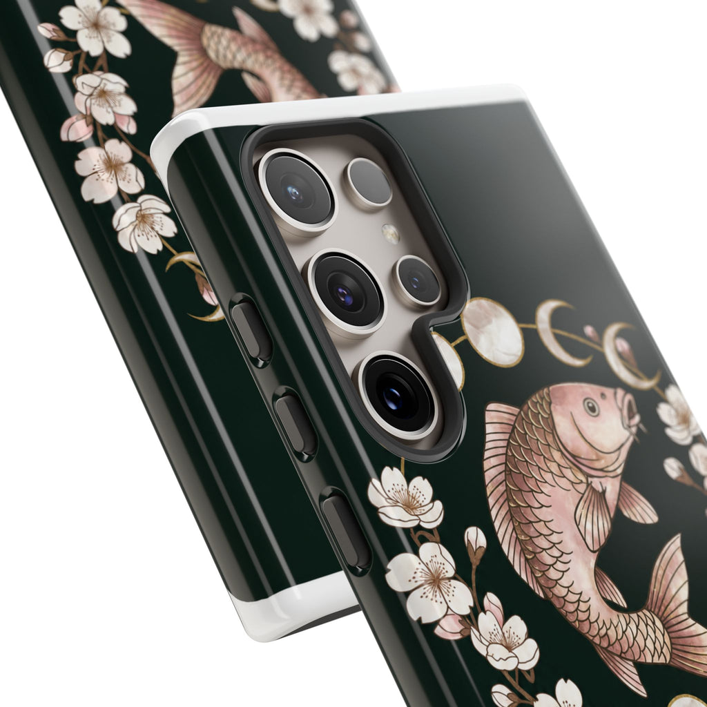 Carp Girls Club Phone Case — Floral Moon Fishing Design