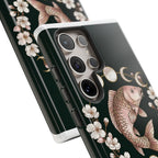 Carp Girls Club Phone Case — Floral Moon Fishing Design