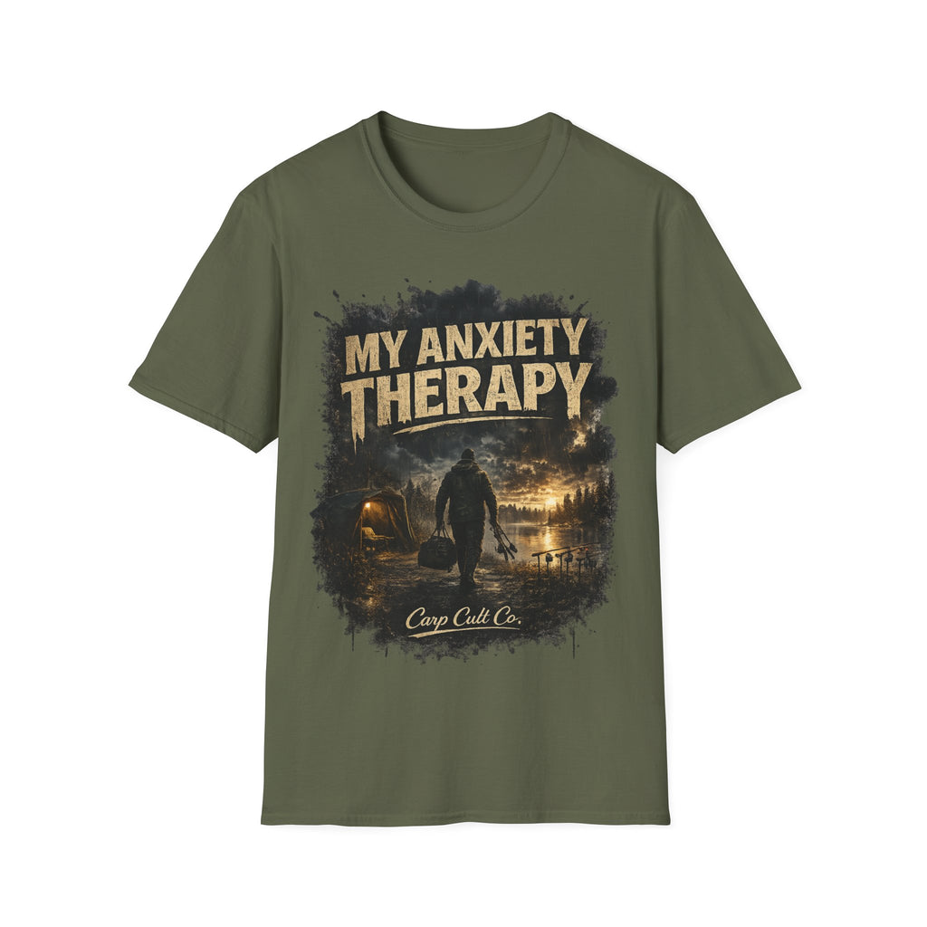 My Anxiety Therapy Fishing T‑Shirt — Relaxing Fishing Vibe Tee for Anglers