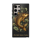 Phone Case — Carp Fish 'She Who Waits Catches' Protective Hard Cover