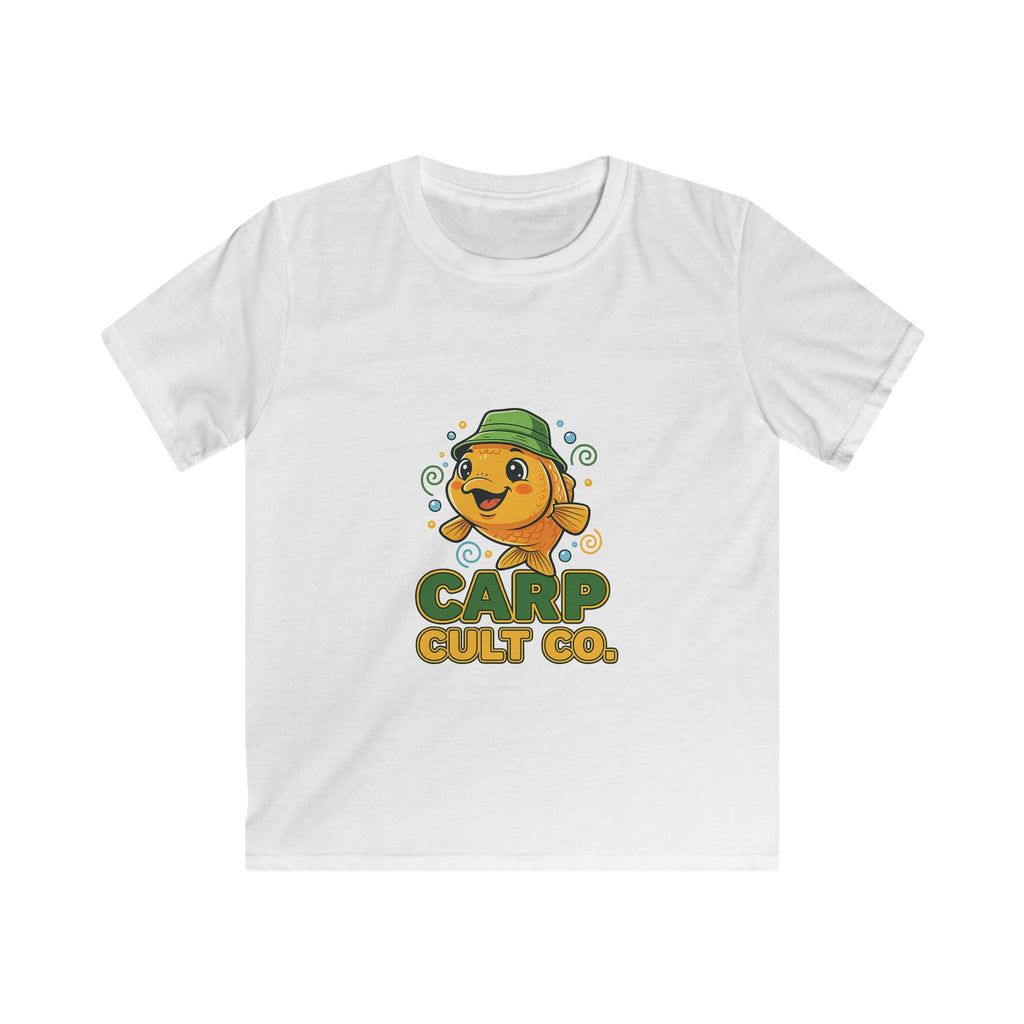 Kids T-Shirt — 'Carp Cult Co.' Cute Fishing Fish Tee for Boys & Girls