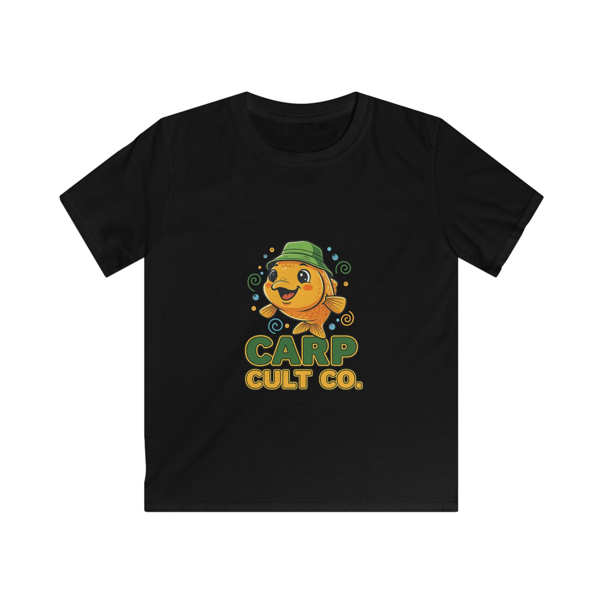 Kids T-Shirt — 'Carp Cult Co.' Cute Fishing Fish Tee for Boys & Girls
