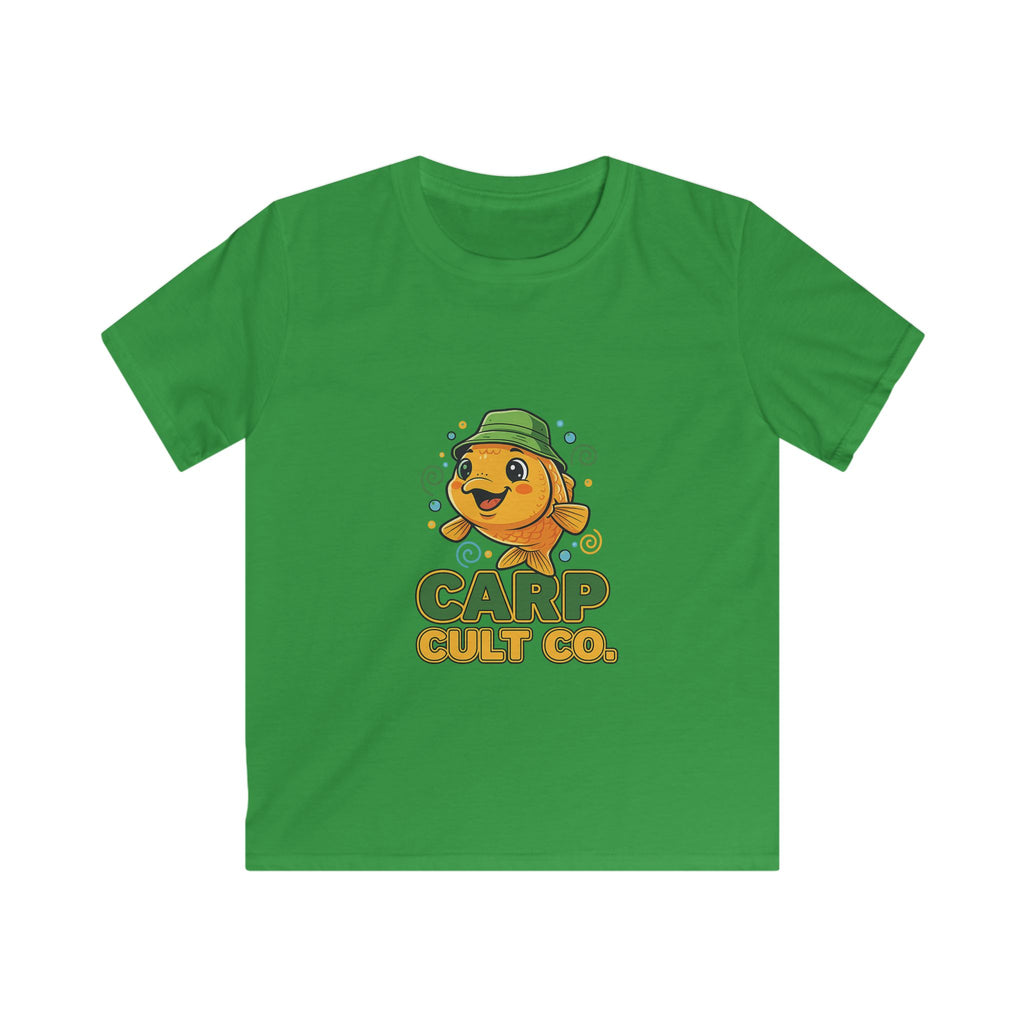 Kids T-Shirt — 'Carp Cult Co.' Cute Fishing Fish Tee for Boys & Girls