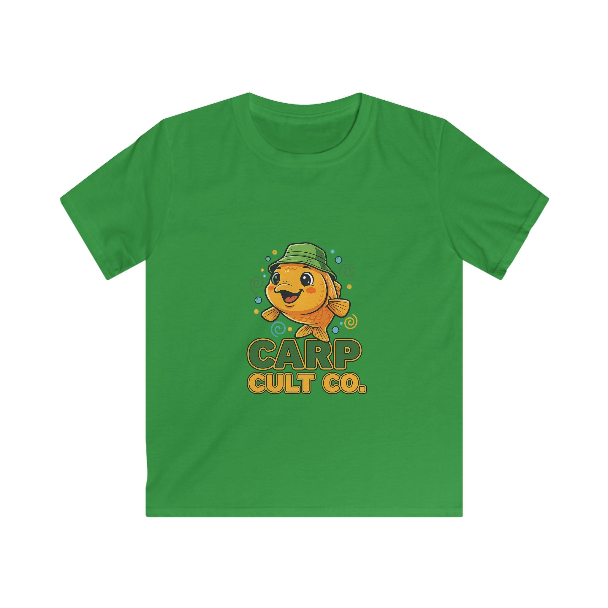 Kids T-Shirt — 'Carp Cult Co.' Cute Fishing Fish Tee for Boys & Girls