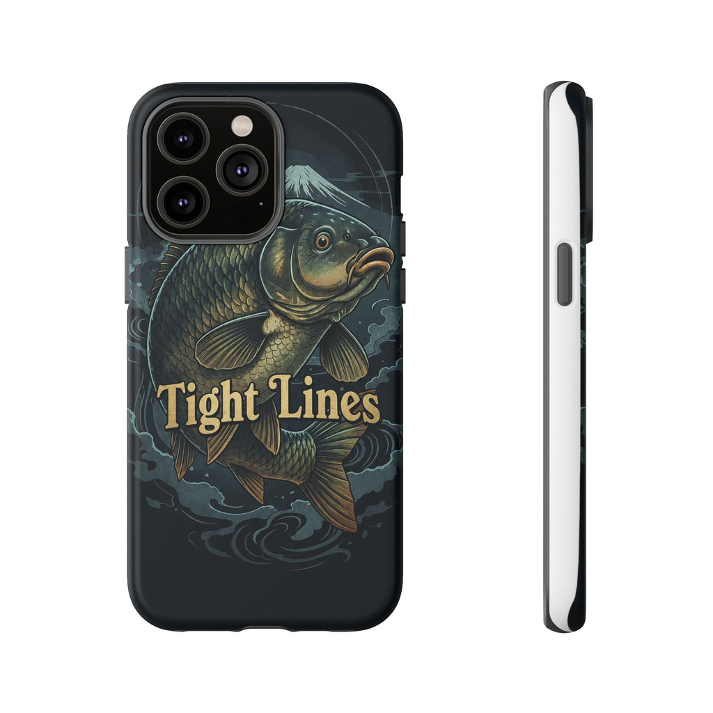 Phone Case — 'Tight Lines' Fishing Carp Design