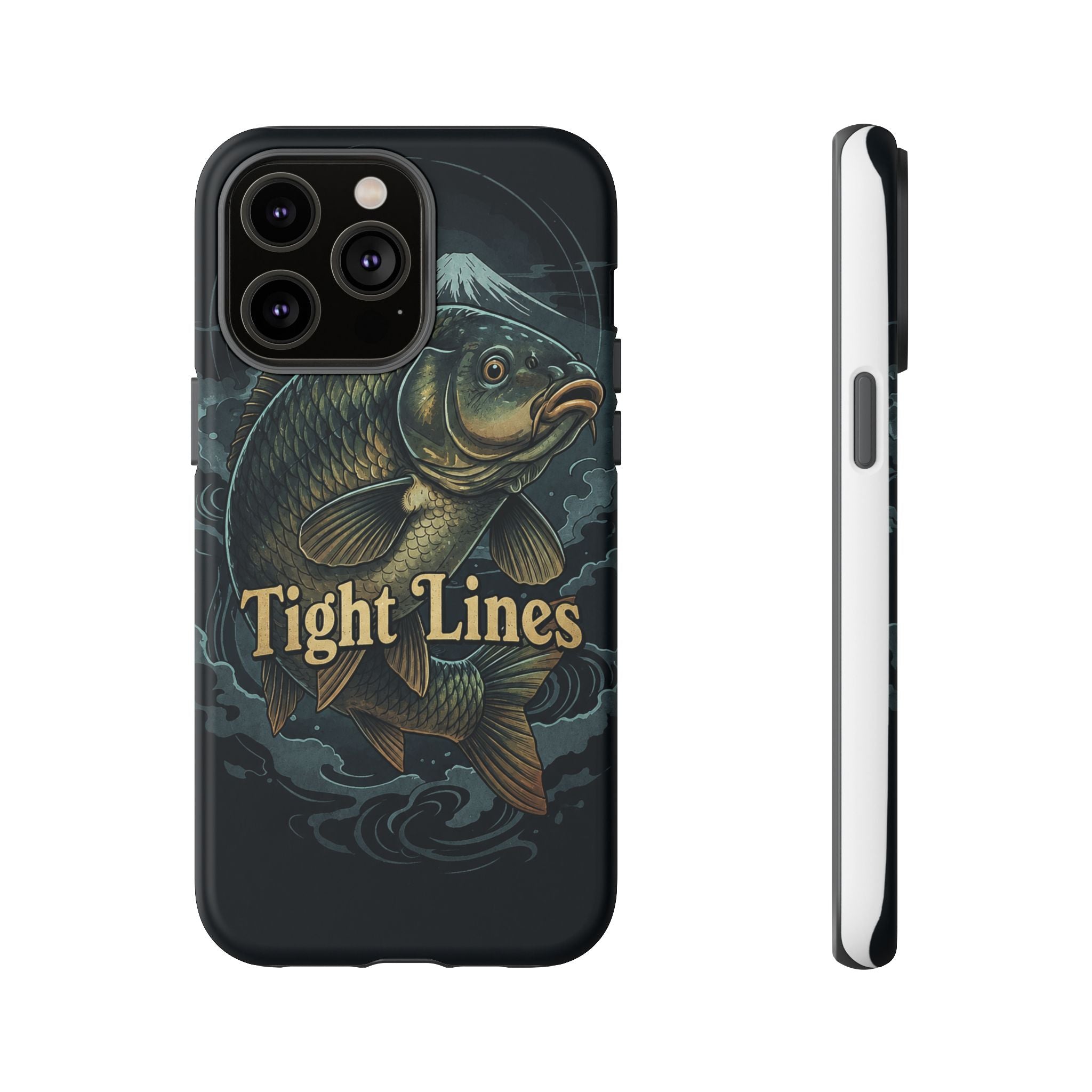 Phone Case — 'Tight Lines' Fishing Carp Design