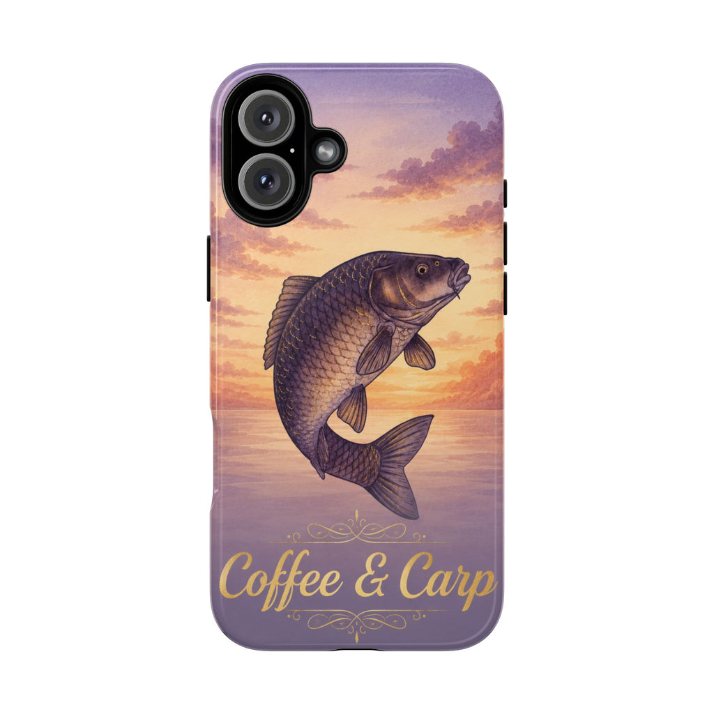 Phone Case — Coffee & Carp Sunrise Fishing Design