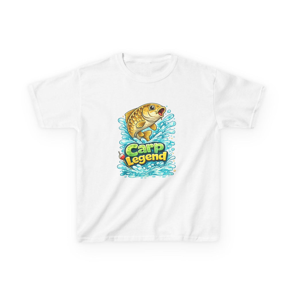 Kids T-Shirt — 'Carp Legend' Fishing Graphic Tee for Young Anglers