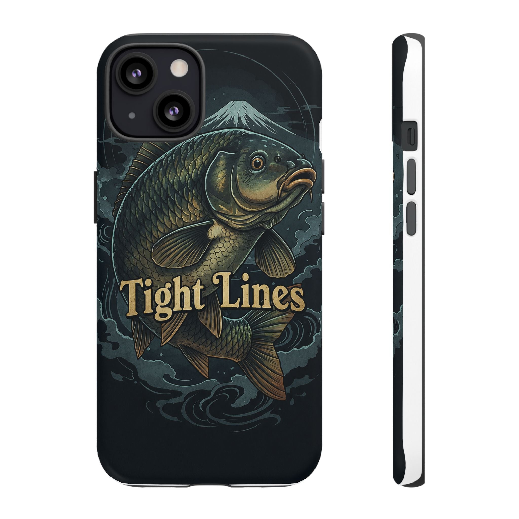 Phone Case — 'Tight Lines' Fishing Carp Design
