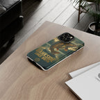 Phone Case - "Bankside Since Birth" Fishing Design (Carp Jumping, Angler Gift)