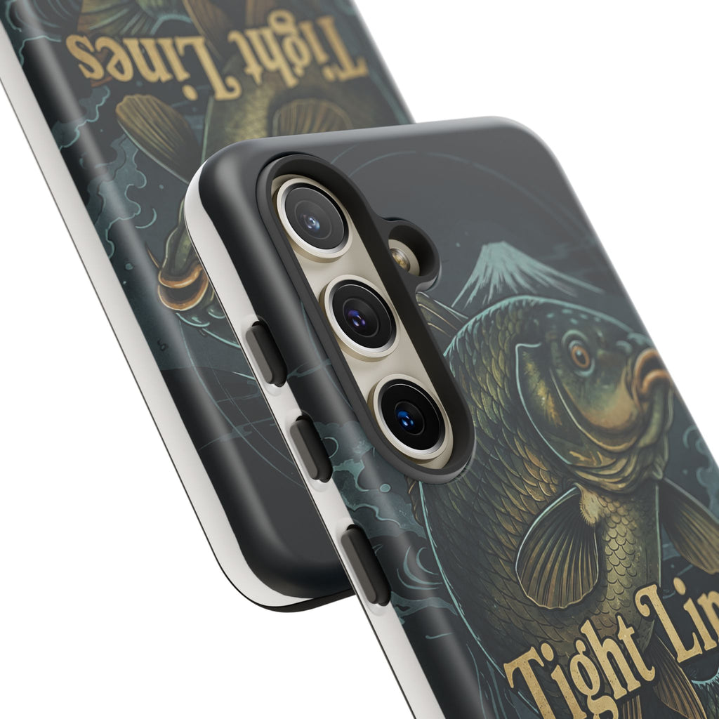 Phone Case — 'Tight Lines' Fishing Carp Design