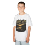 Kids Tee — 'Bank Life' Sunset Lake Fishing Graphic