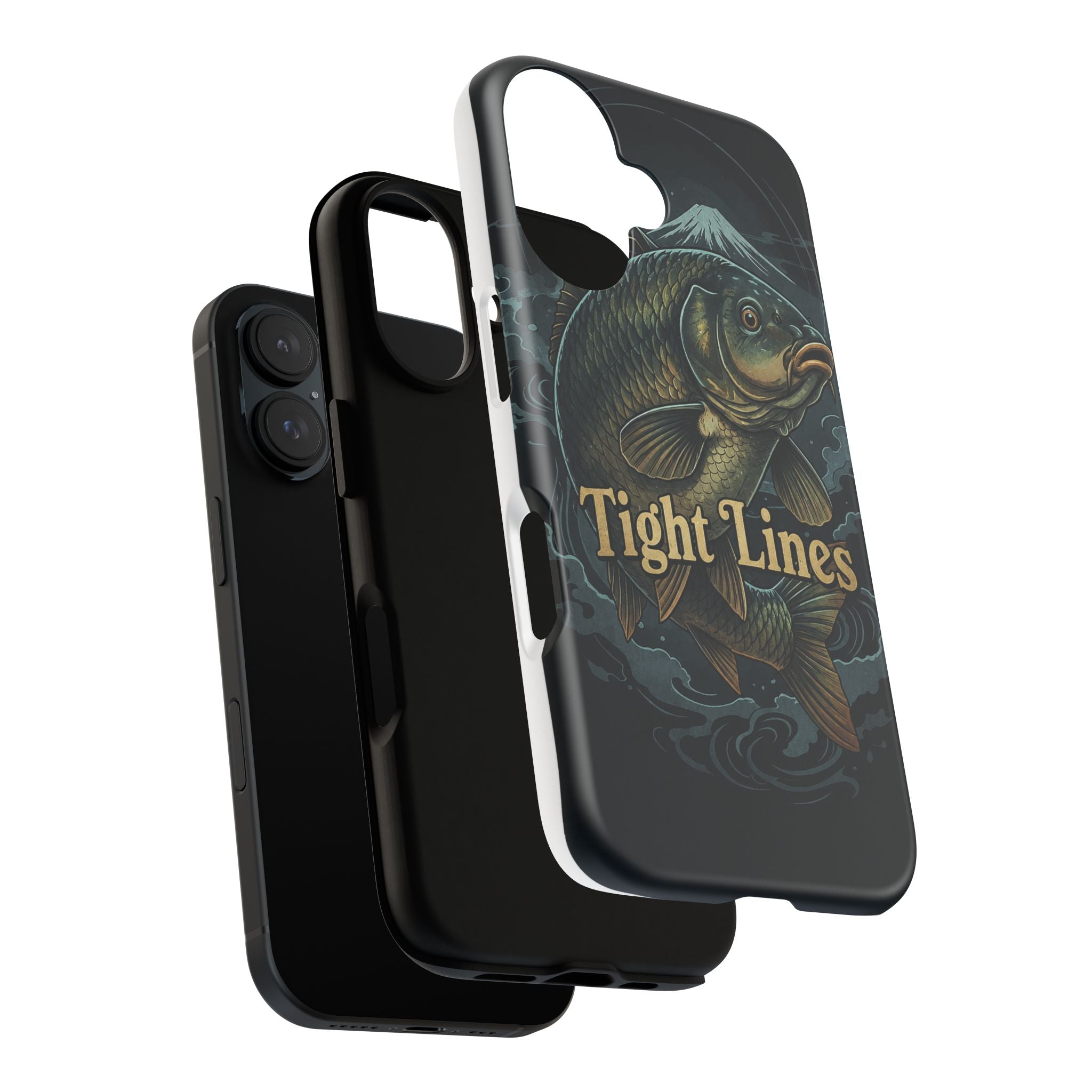 Phone Case — 'Tight Lines' Fishing Carp Design