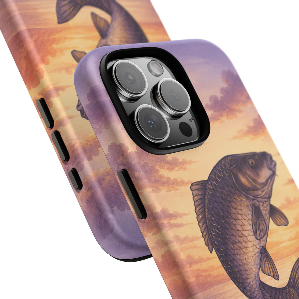 Phone Case — Coffee & Carp Sunrise Fishing Design