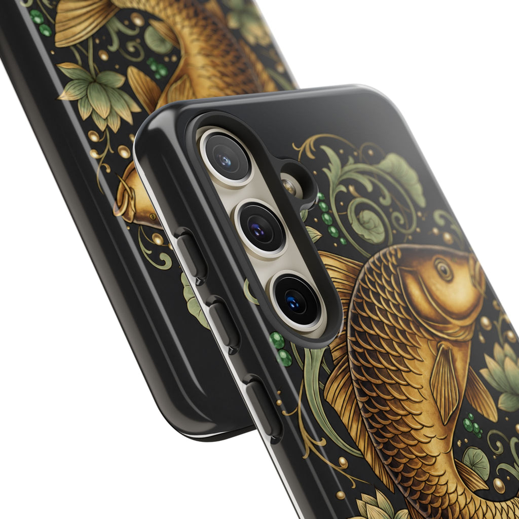 Phone Case — Carp Fish 'She Who Waits Catches' Protective Hard Cover