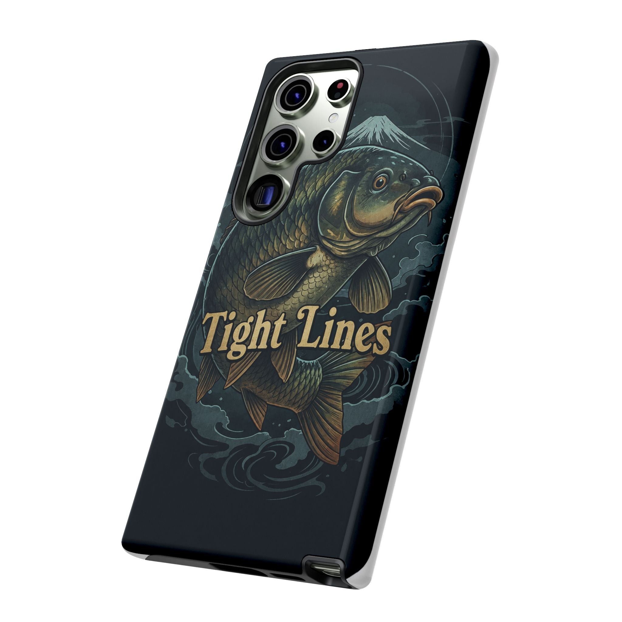Phone Case — 'Tight Lines' Fishing Carp Design