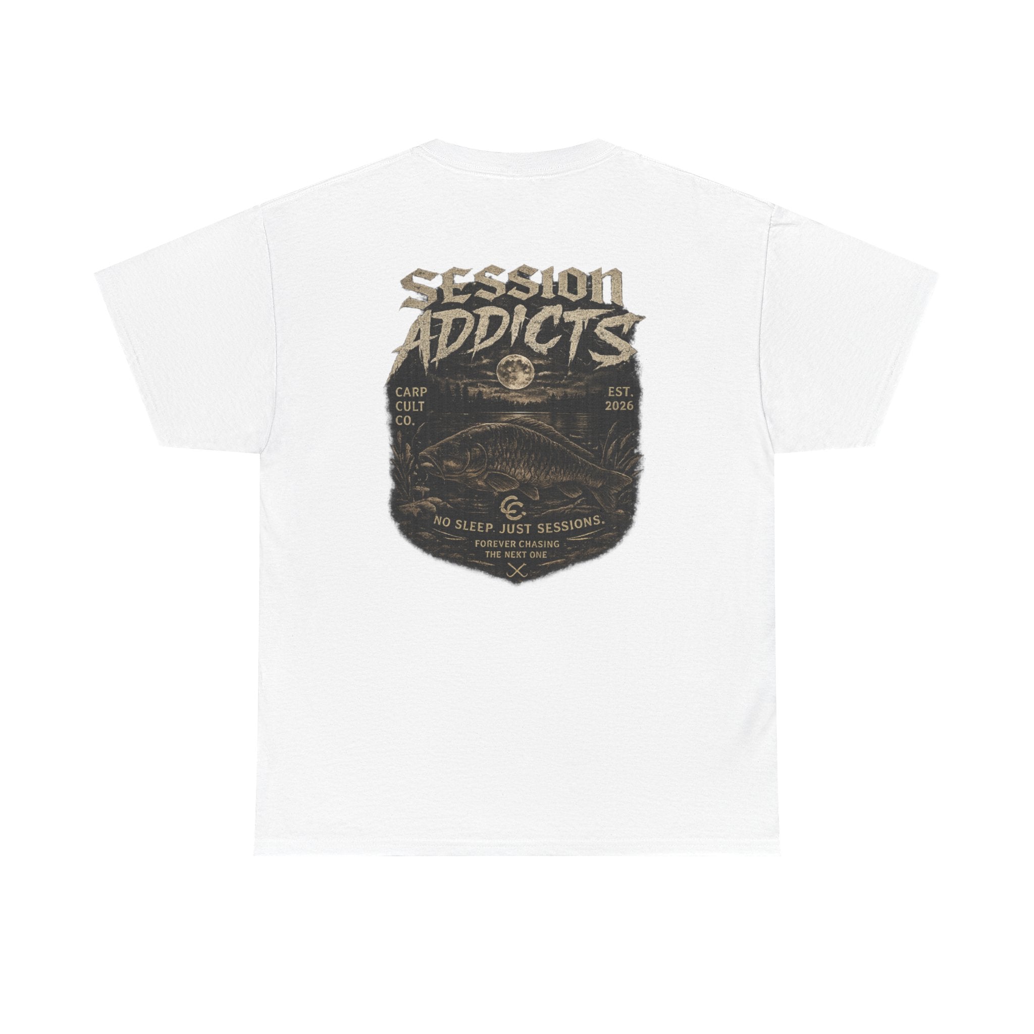 T-Shirt — "Session Addicts" Vintage Fishing Graphic Tee