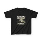 Kids T-Shirt — "No Signal. Perfect." Carp Fishing " Graphic Tee