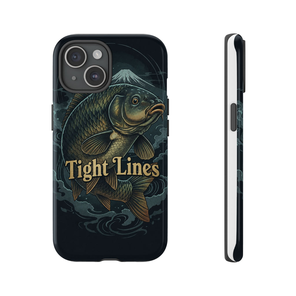 Phone Case — 'Tight Lines' Fishing Carp Design