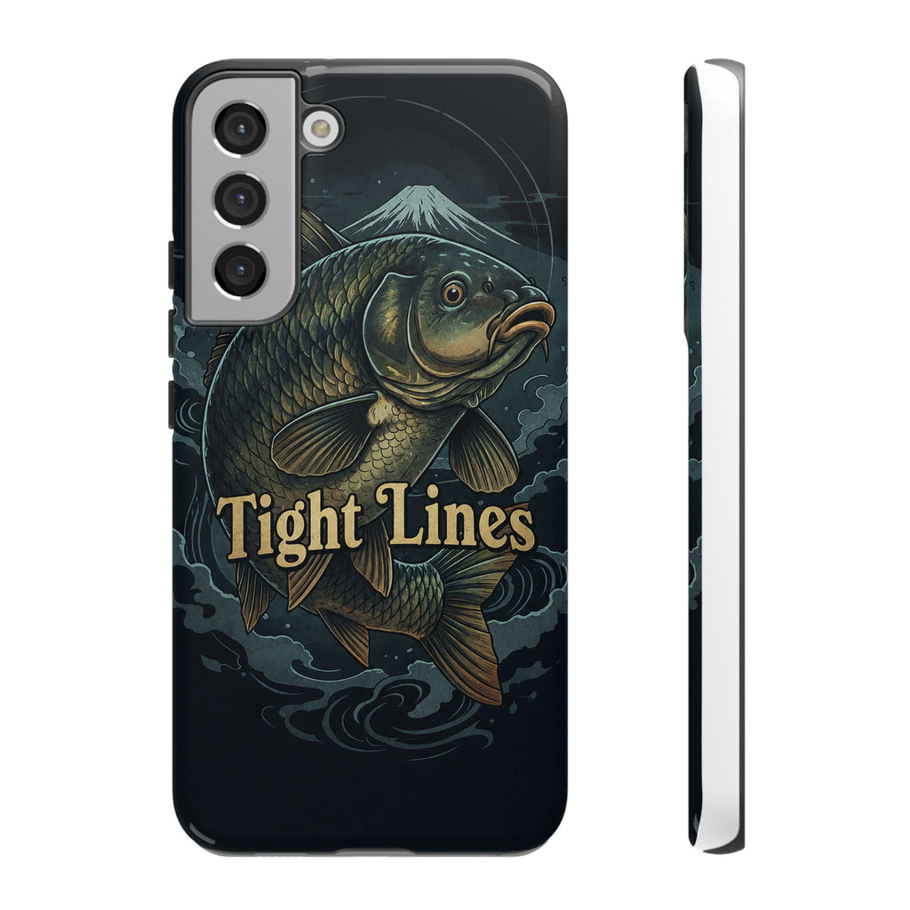 Phone Case — 'Tight Lines' Fishing Carp Design