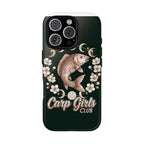 Carp Girls Club Phone Case — Floral Moon Fishing Design