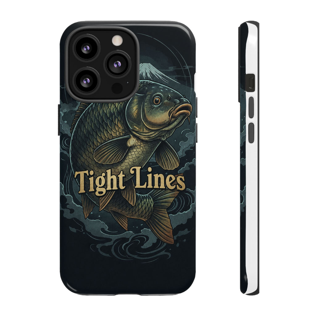Phone Case — 'Tight Lines' Fishing Carp Design