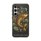 Phone Case — Carp Fish 'She Who Waits Catches' Protective Hard Cover