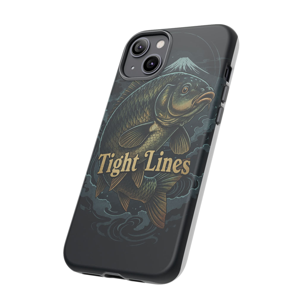 Phone Case — 'Tight Lines' Fishing Carp Design