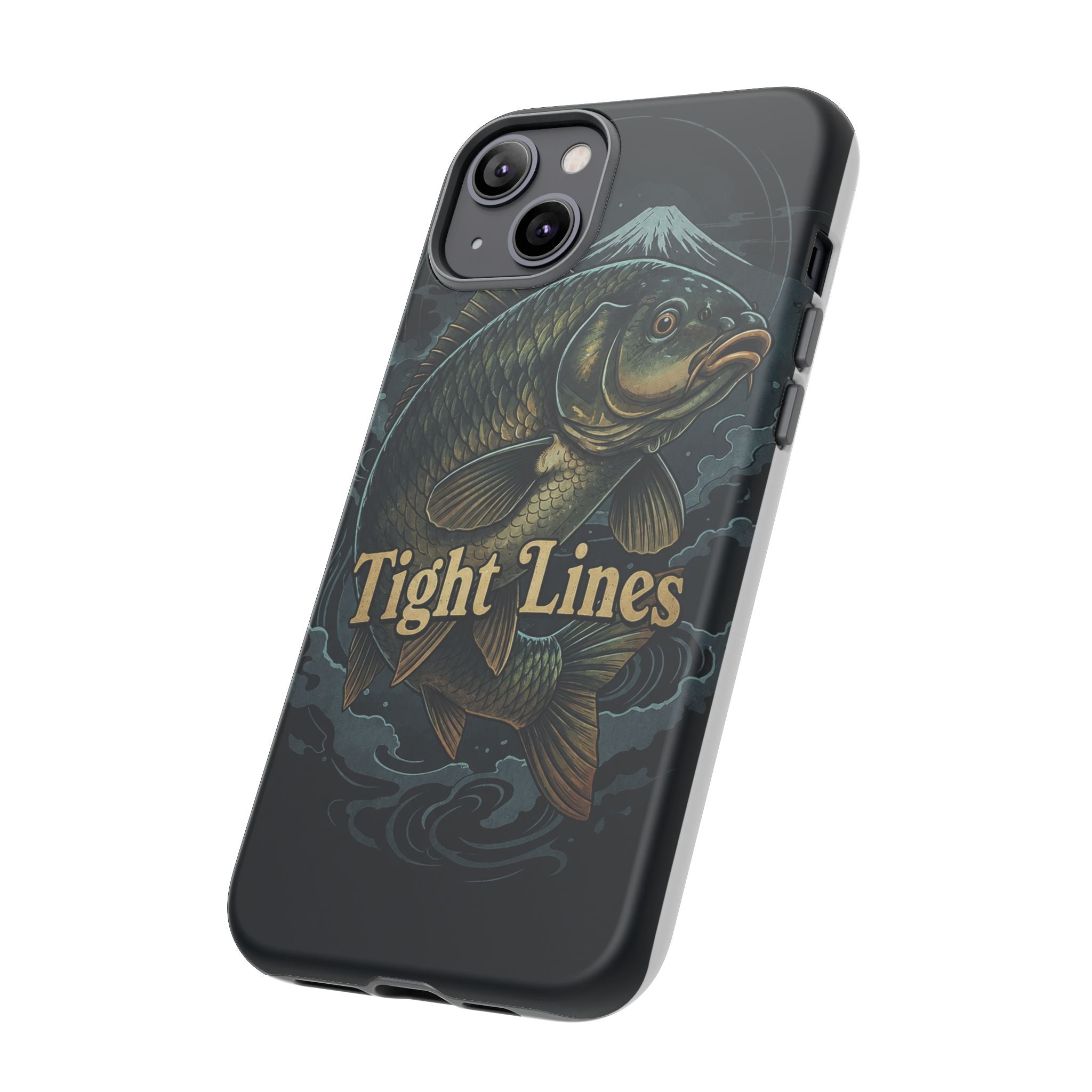 Phone Case — 'Tight Lines' Fishing Carp Design