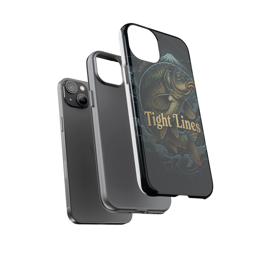 Phone Case — 'Tight Lines' Fishing Carp Design