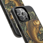 Phone Case — Carp Fish 'She Who Waits Catches' Protective Hard Cover