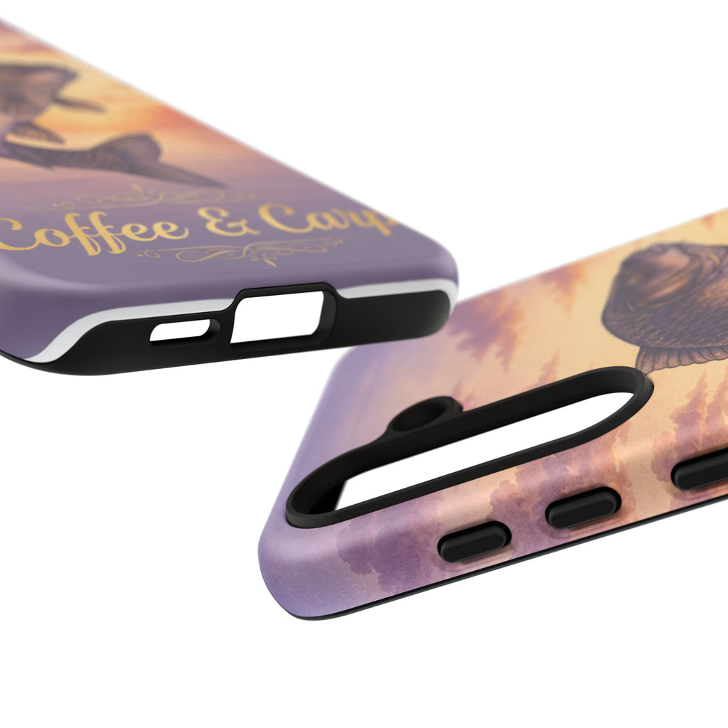 Phone Case — Coffee & Carp Sunrise Fishing Design