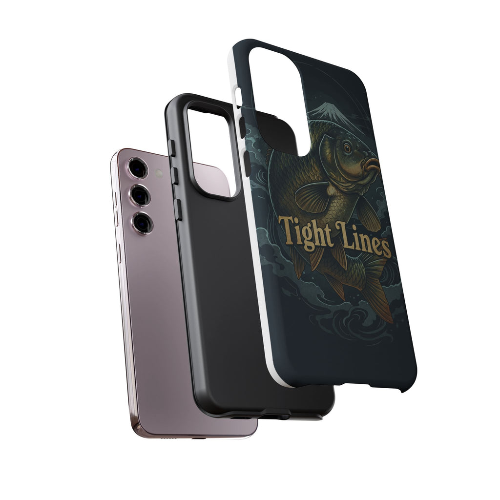 Phone Case — 'Tight Lines' Fishing Carp Design