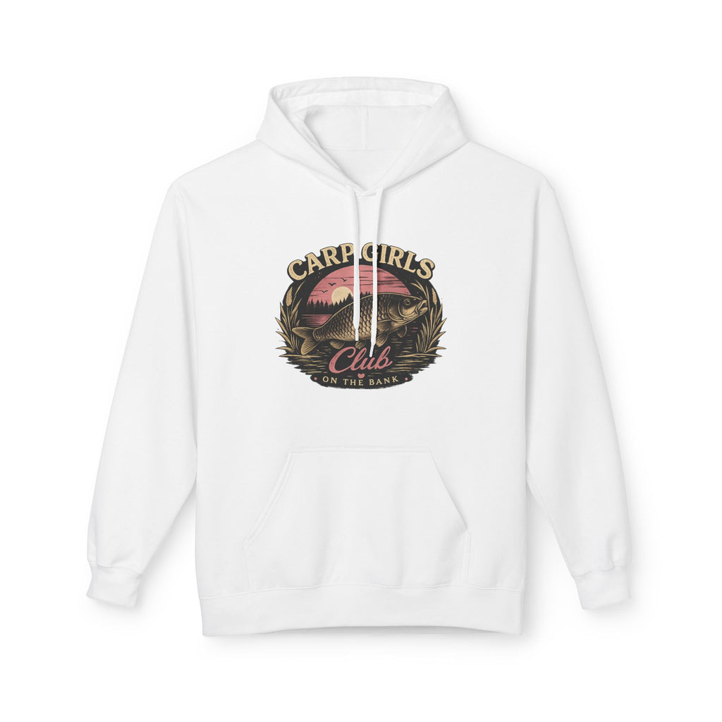 Hoodie - "Carp Girls Club" On the Bank  Fishing Graphic Pullover