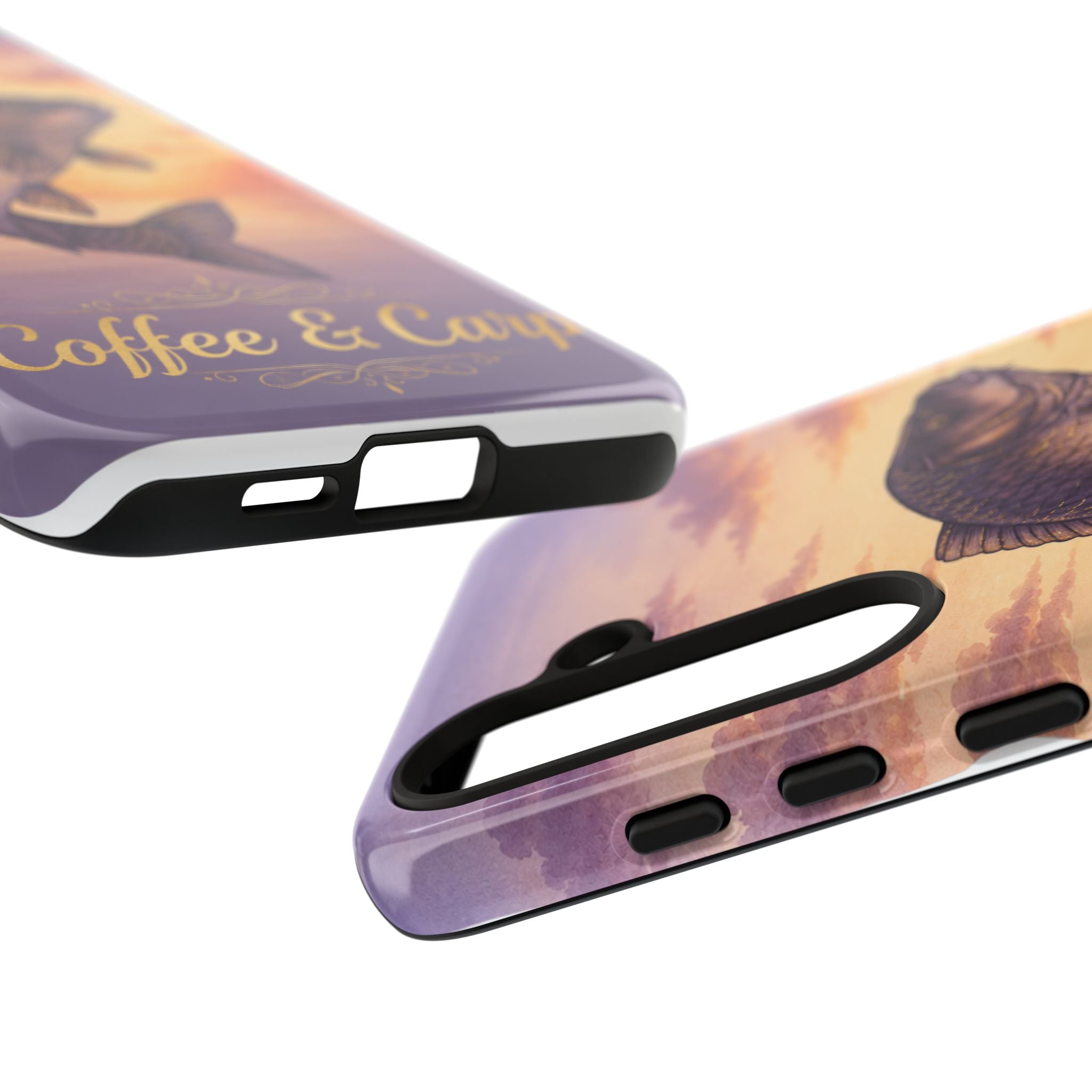 Phone Case — Coffee & Carp Sunrise Fishing Design