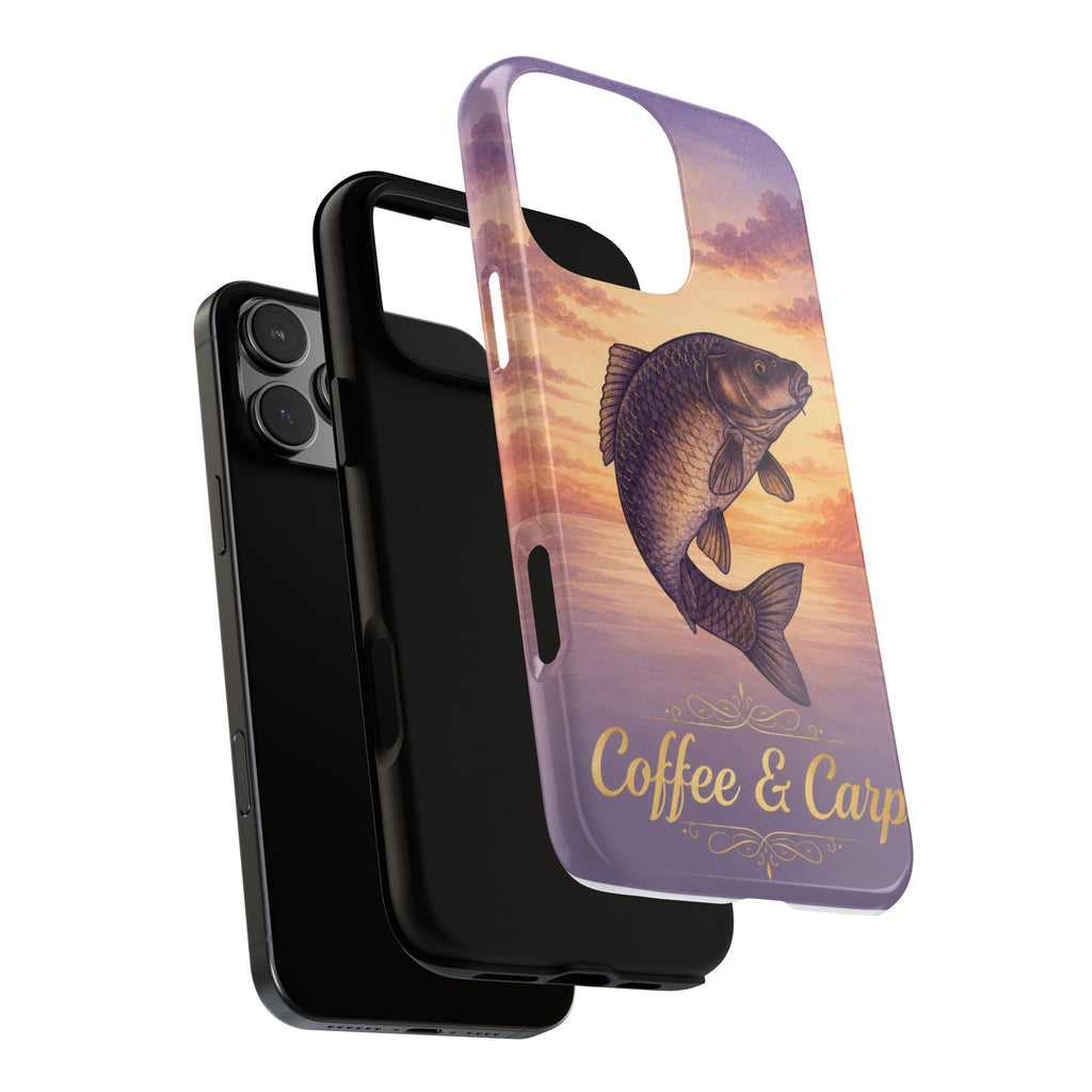 Phone Case — Coffee & Carp Sunrise Fishing Design