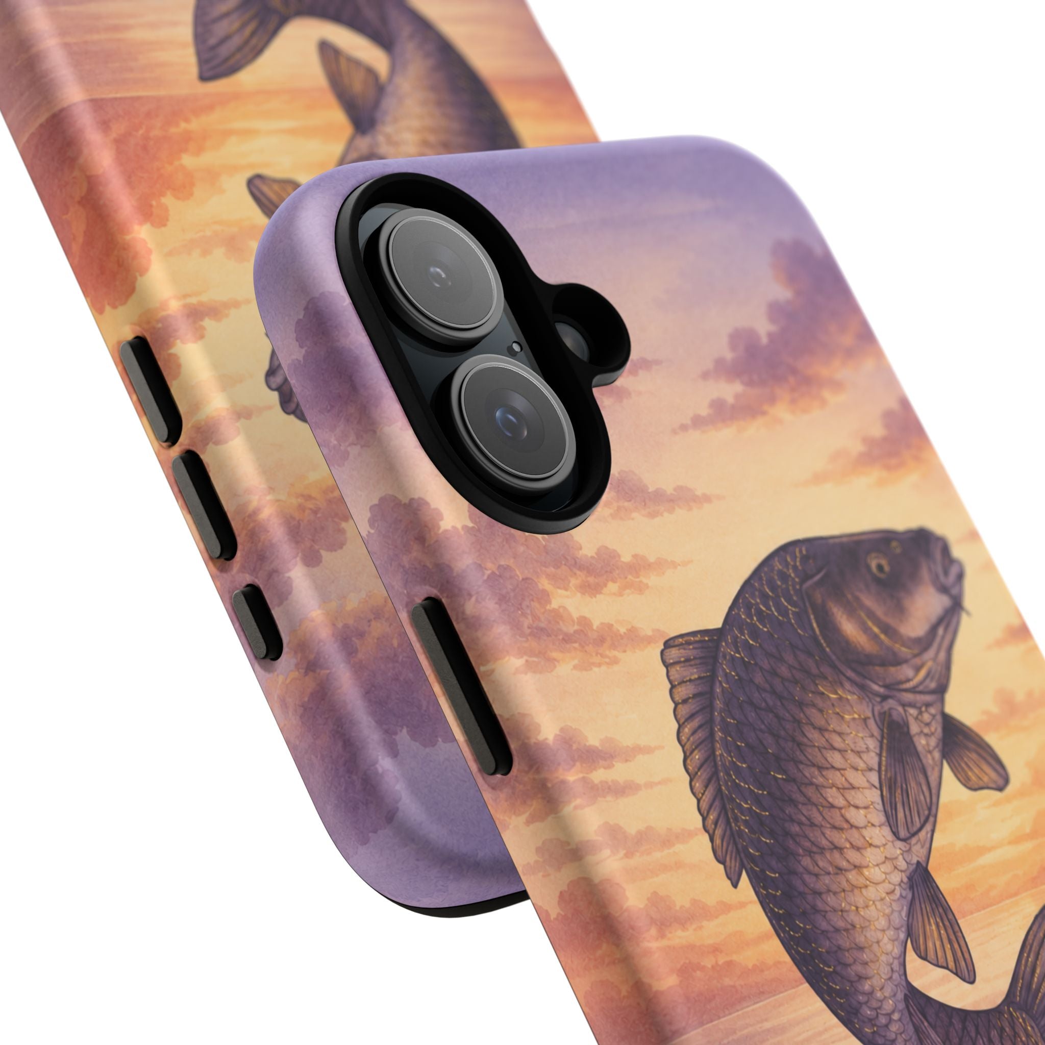 Phone Case — Coffee & Carp Sunrise Fishing Design