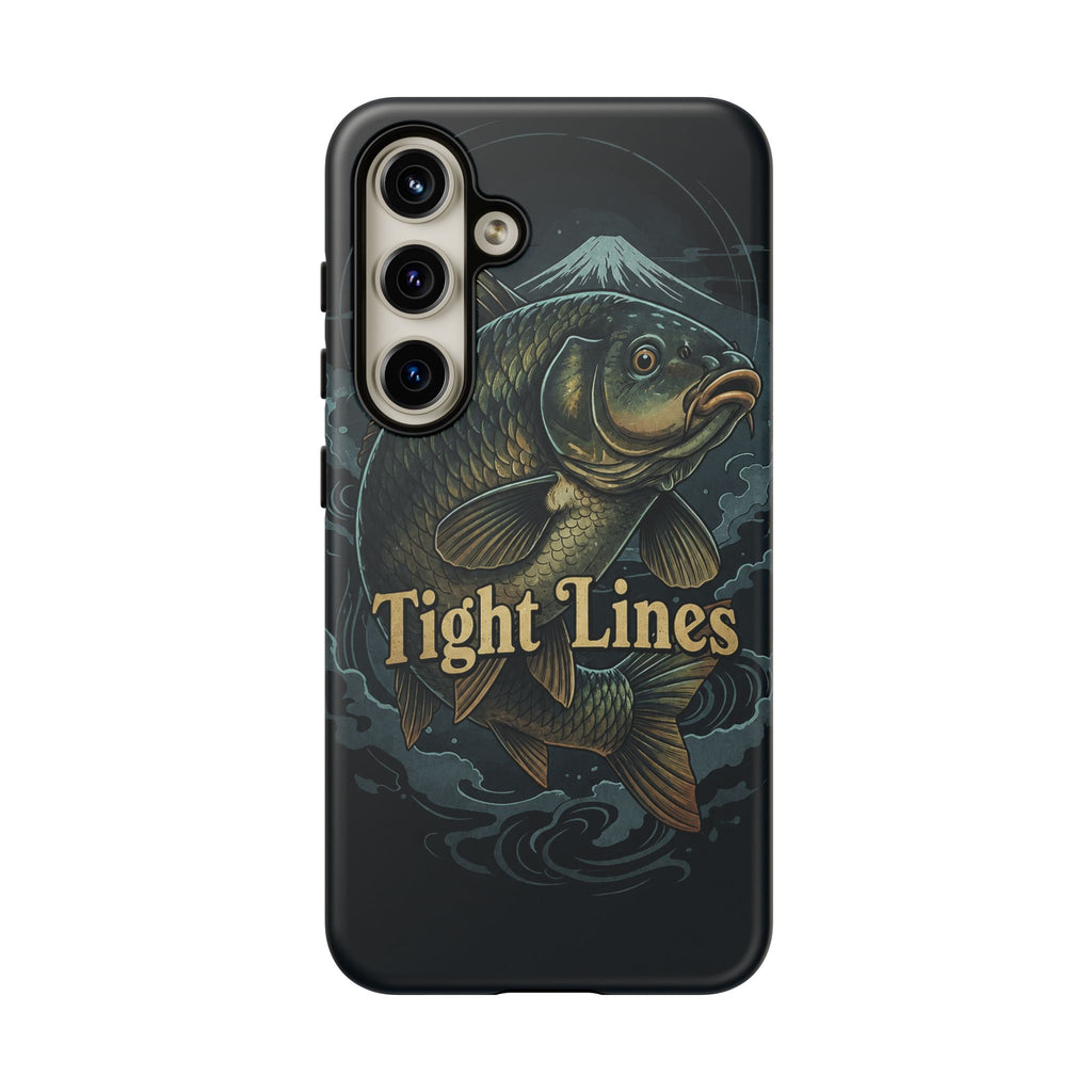 Phone Case — 'Tight Lines' Fishing Carp Design