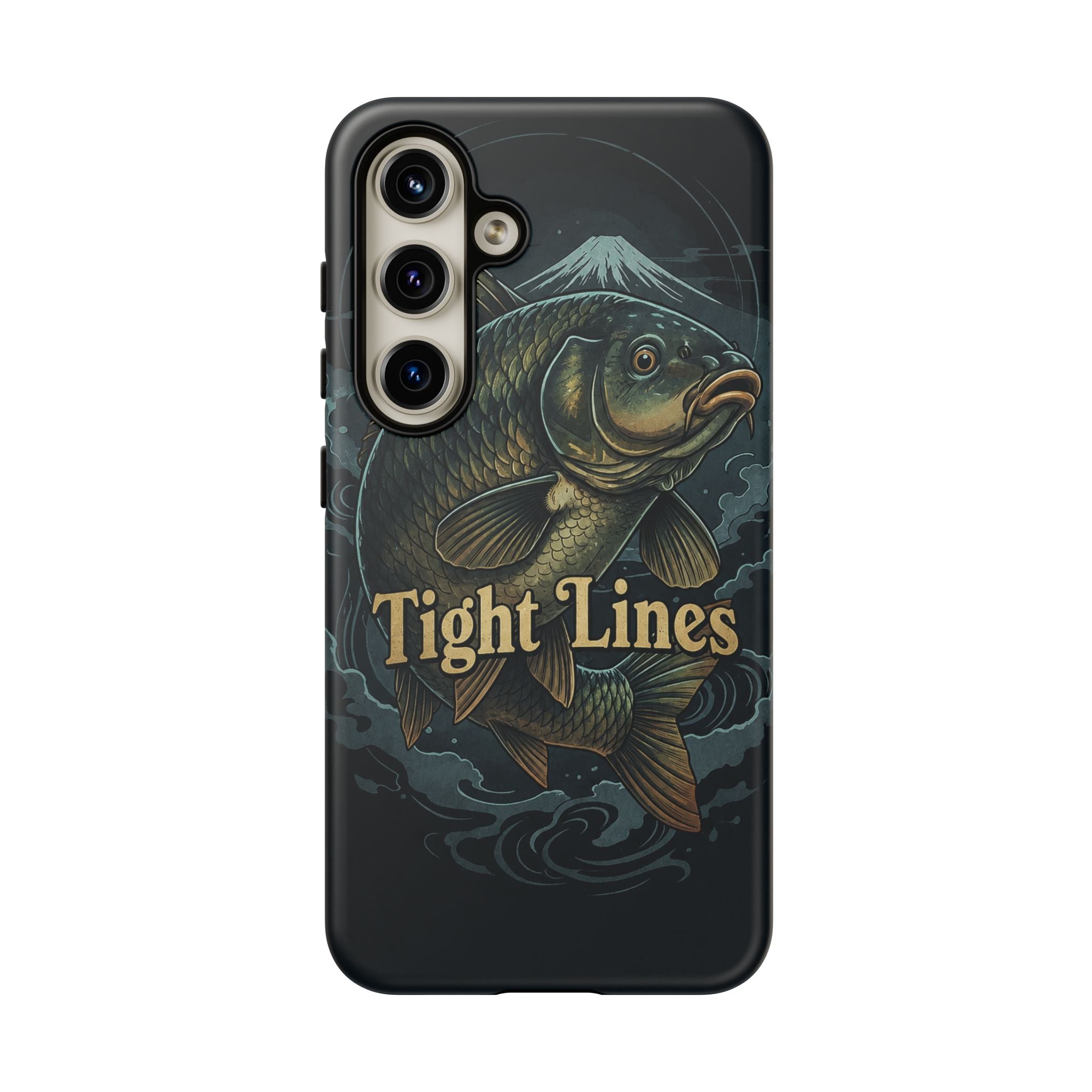 Phone Case — 'Tight Lines' Fishing Carp Design