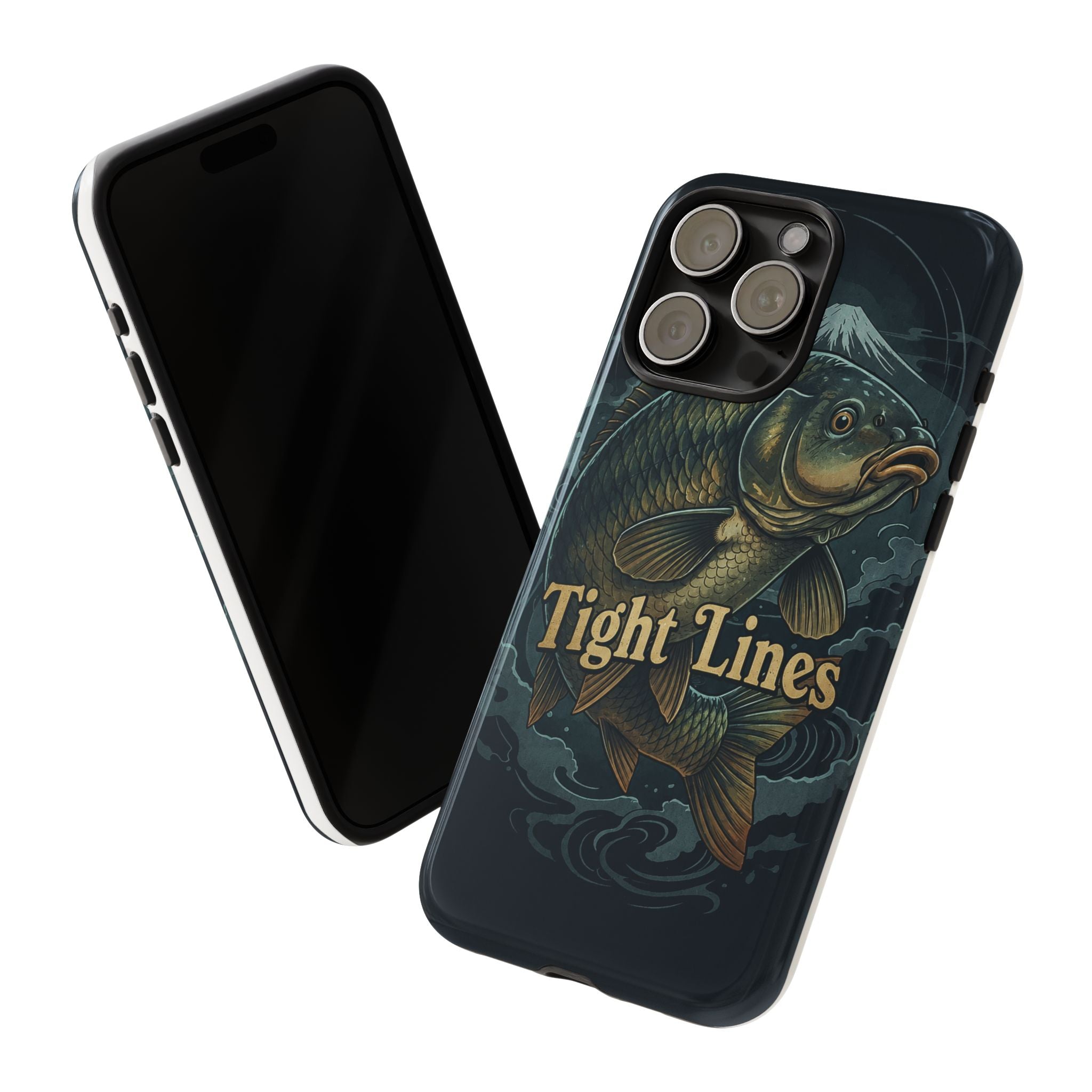 Phone Case — 'Tight Lines' Fishing Carp Design