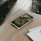 Phone Case - "Bankside Since Birth" Fishing Design (Carp Jumping, Angler Gift)