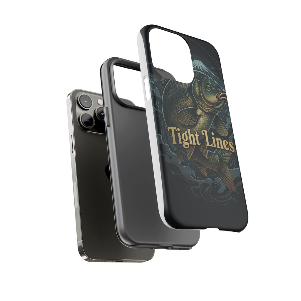 Phone Case — 'Tight Lines' Fishing Carp Design
