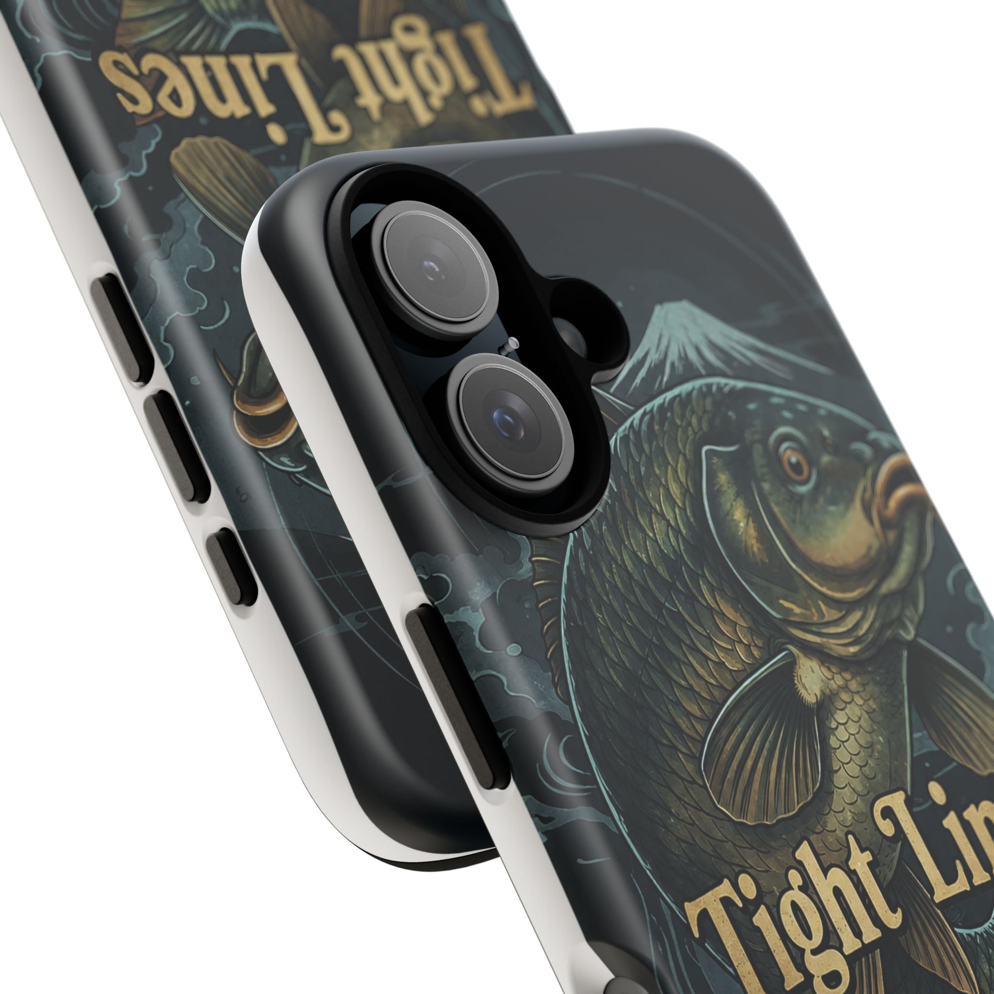 Phone Case — 'Tight Lines' Fishing Carp Design