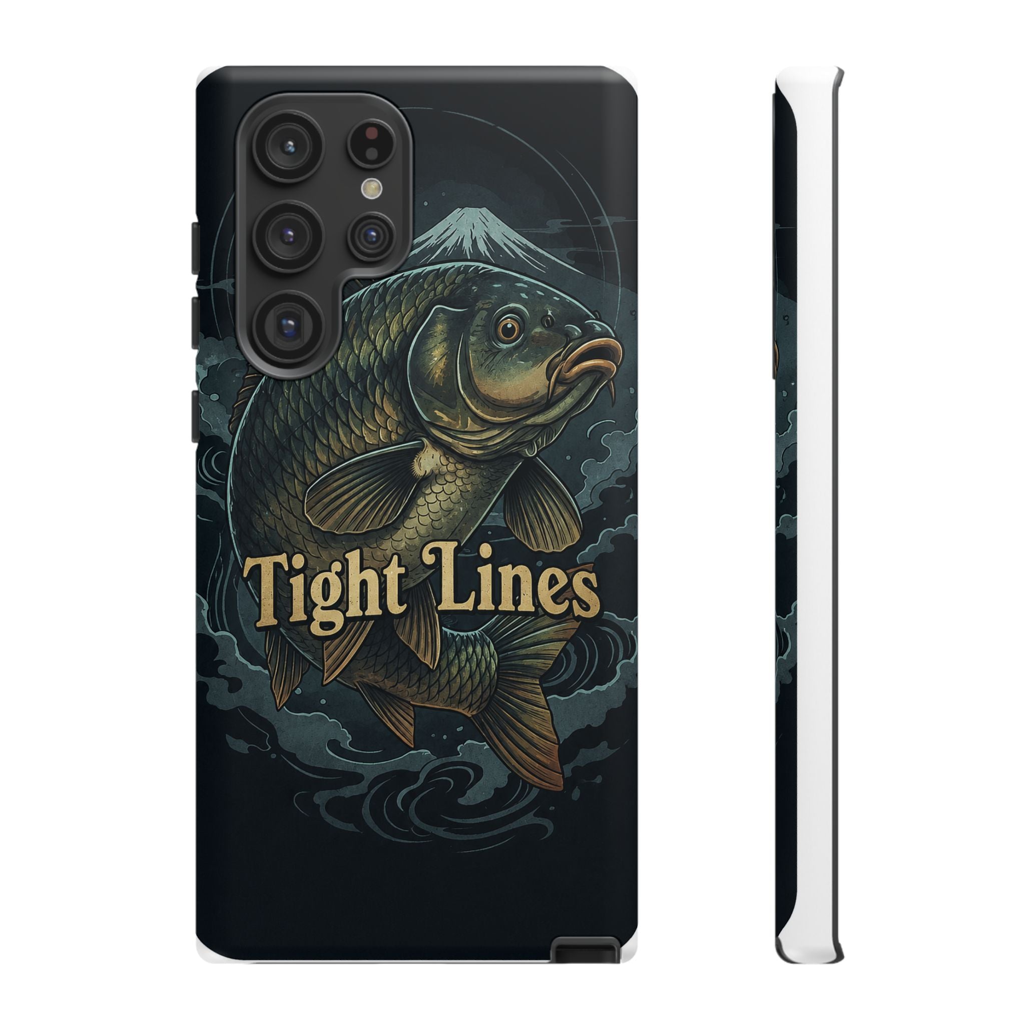Phone Case — 'Tight Lines' Fishing Carp Design