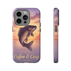 Phone Case — Coffee & Carp Sunrise Fishing Design