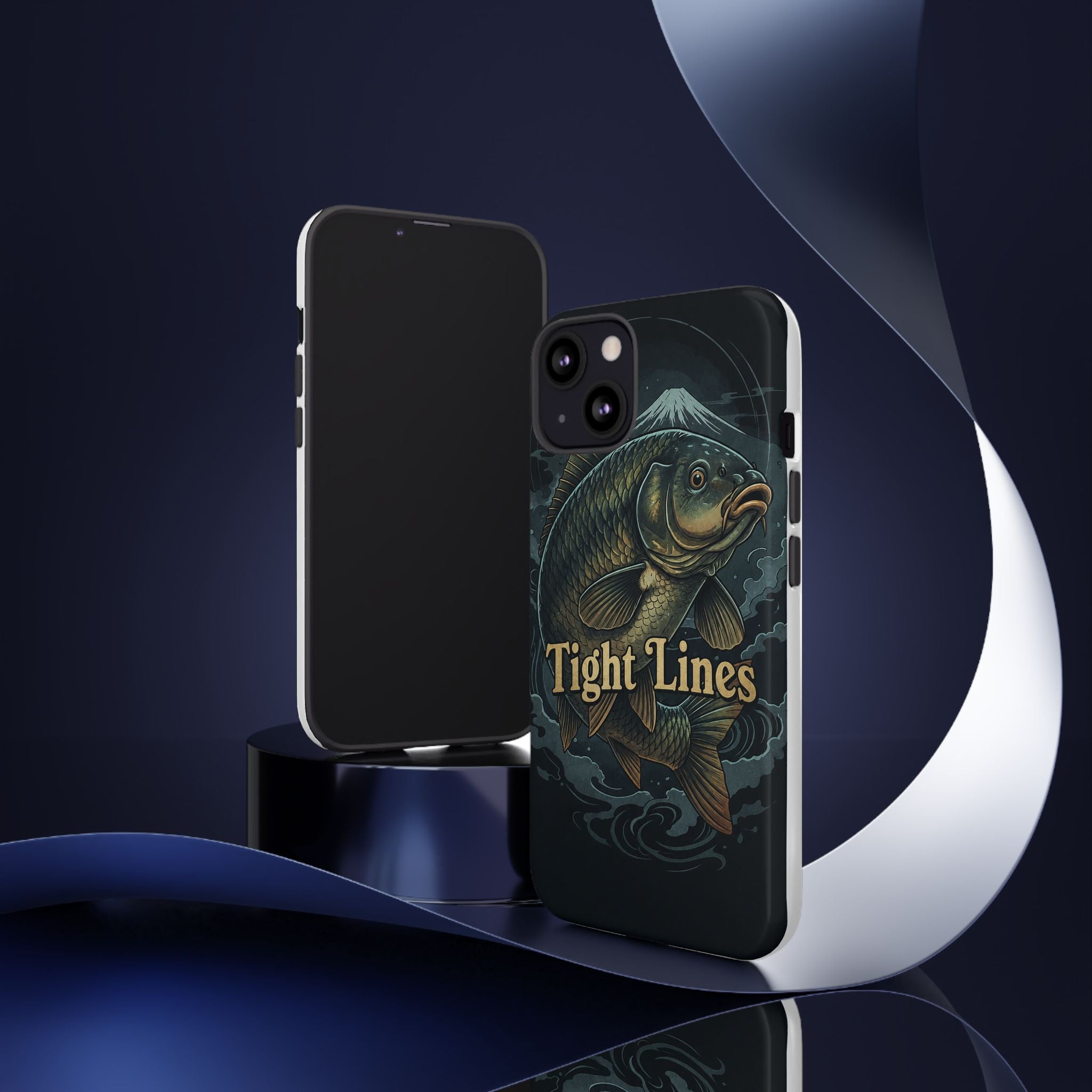 Phone Case — 'Tight Lines' Fishing Carp Design