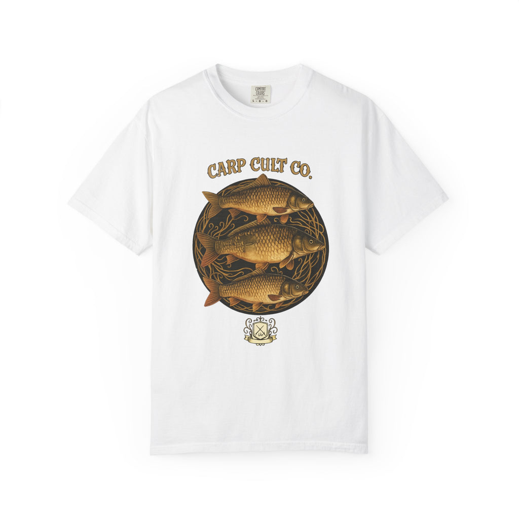 Carp Cult Co. Fishing T‑Shirt — Vintage Carp Illustration Tee